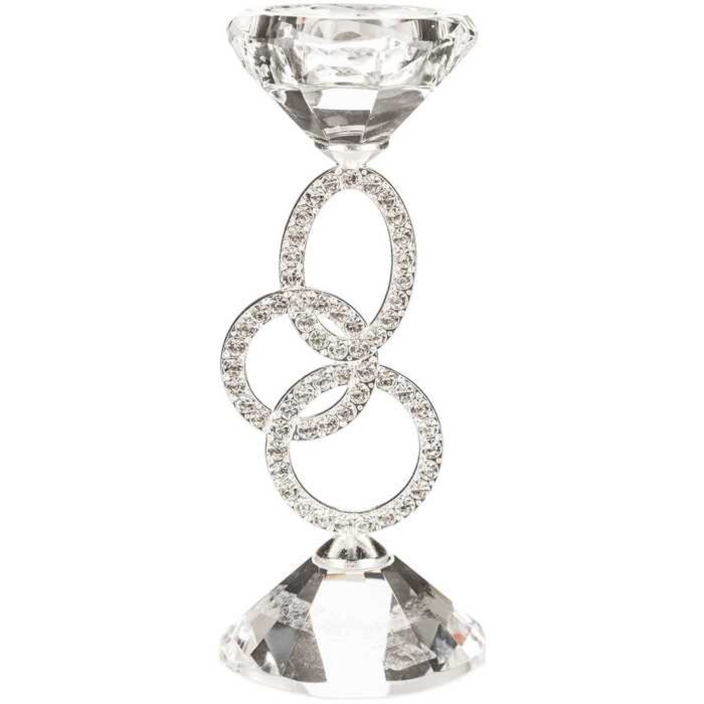 Rhinestone Ring Candle Holder